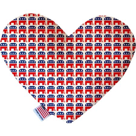 MIRAGE PET PRODUCTS 8 in. Republican Heart Dog Toy 1396-TYHT8
